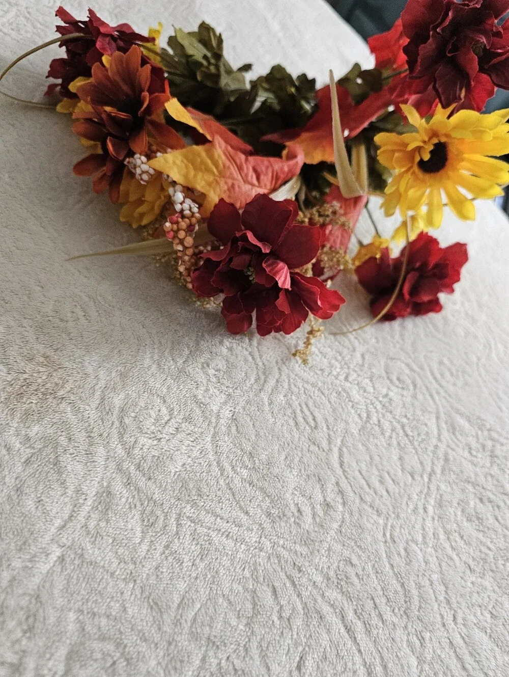 Artificial Sunflower Bouquet in Yellow and Orange - Home Accents